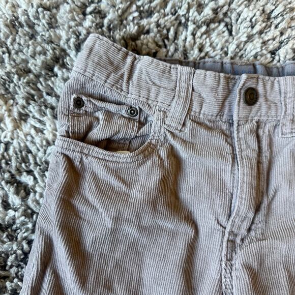 H&M Boys Gray Corduroy Jeans Pants 5 6 Adjustable Waist Slim Fit - Picture 4 of 9